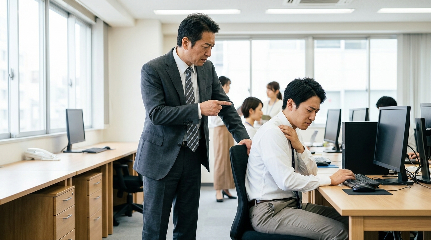 職場でパワハラを受ける社員