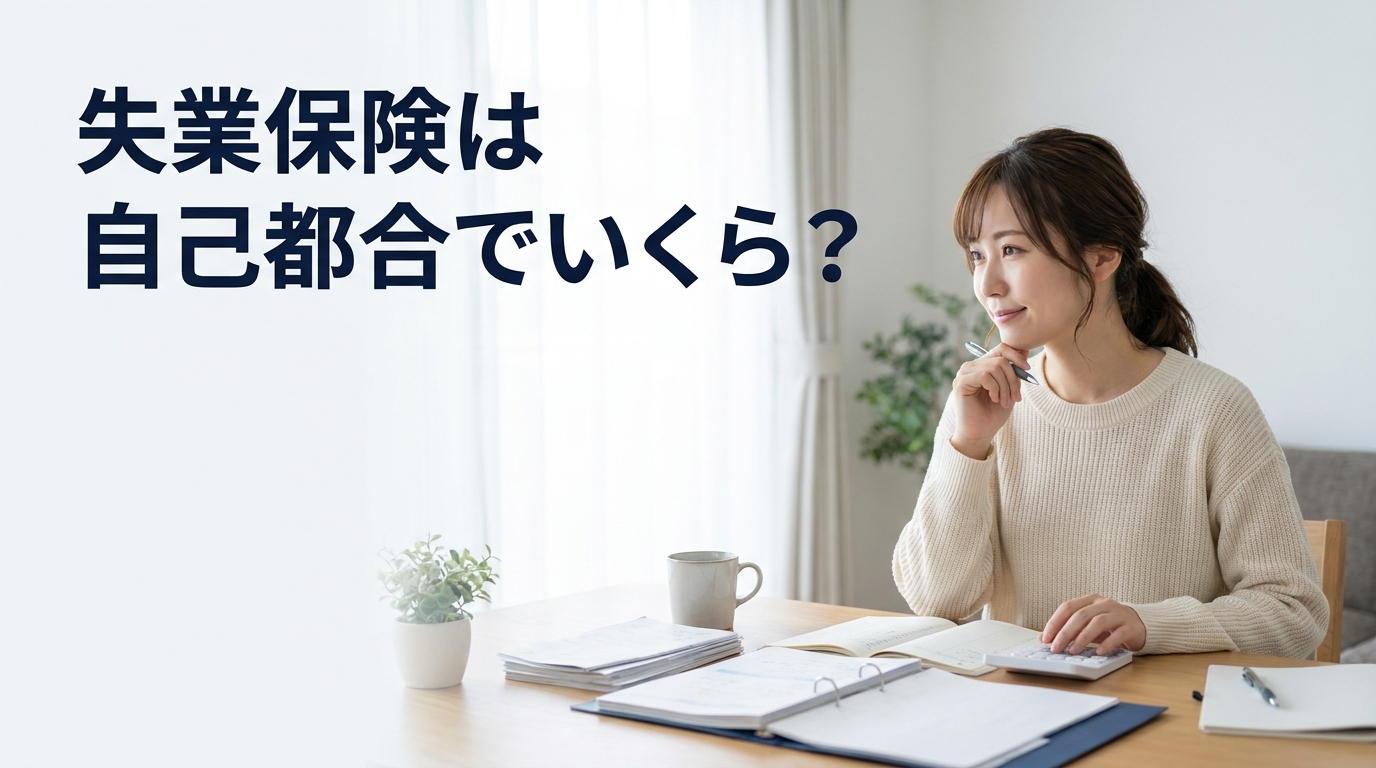 失業保険は自己都合退職でいくらもらえるか考える人